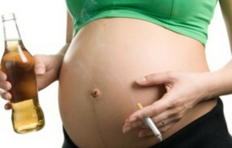 Влияние никотина и алкоголя на ребенка при беременности